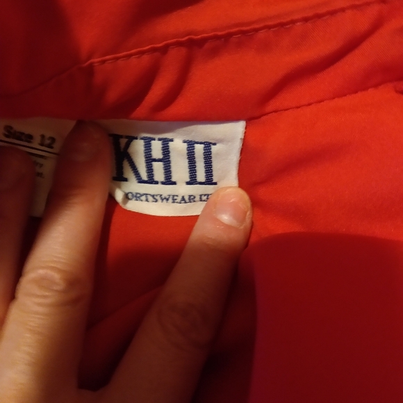 High neck collar, color block vintage dress by KH2 - Picture 10 of 11